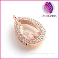 High quality the teardrop-shape floating locket for diy necklace